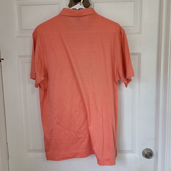 (862) Mercer Blue Men's Short Sleeve Polo Shirt, Size: Medium Color: Peach - Picture 13 of 14
